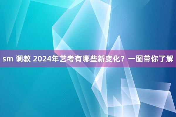 sm 调教 2024年艺考有哪些新变化？一图带你了解