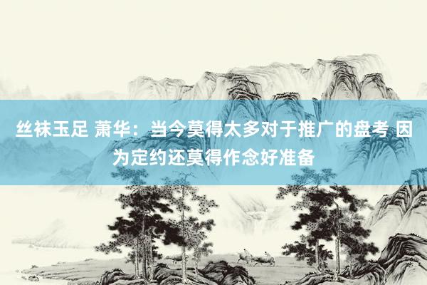 丝袜玉足 萧华：当今莫得太多对于推广的盘考 因为定约还莫得作念好准备