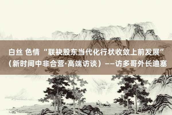 白丝 色情 “联袂股东当代化行状收敛上前发展”（新时间中非合营·高端访谈）——访多哥外长迪塞
