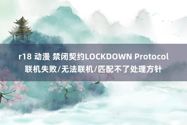 r18 动漫 禁闭契约LOCKDOWN Protocol联机失败/无法联机/匹配不了处理方针