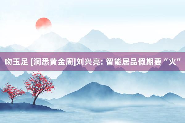 吻玉足 [洞悉黄金周]刘兴亮: 智能居品假期要“火”