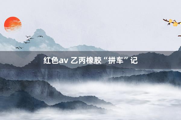 红色av 乙丙橡胶“拼车”记