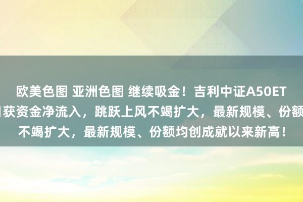 欧美色图 亚洲色图 继续吸金！吉利中证A50ETF(159593)逢迎5日获资金净流入，跳跃上风不竭扩大，最新规模、份额均创成就以来新高！