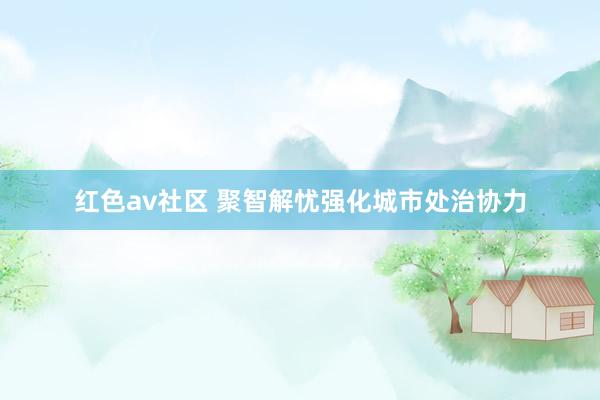 红色av社区 聚智解忧强化城市处治协力