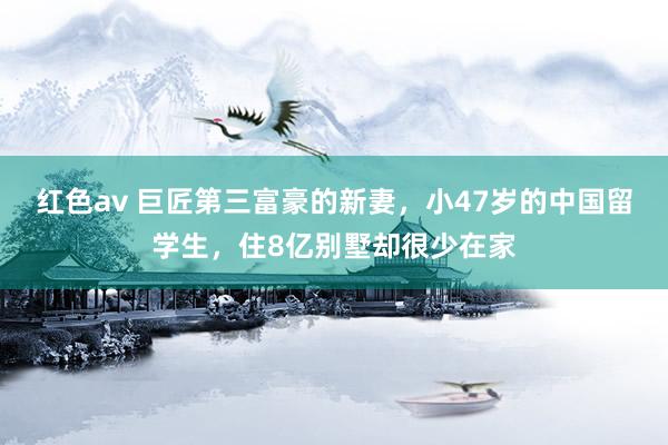 红色av 巨匠第三富豪的新妻，小47岁的中国留学生，住8亿别墅却很少在家