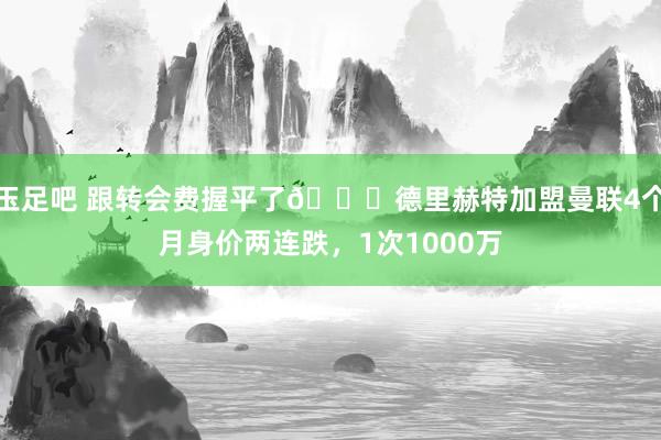 玉足吧 跟转会费握平了👀德里赫特加盟曼联4个月身价两连跌，1次1000万