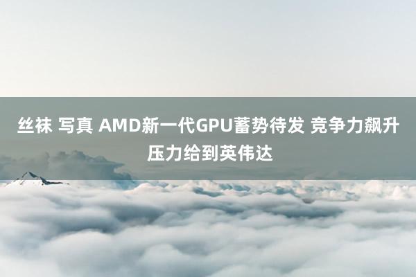 丝袜 写真 AMD新一代GPU蓄势待发 竞争力飙升 压力给到英伟达