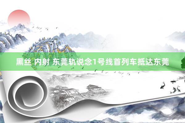 黑丝 内射 东莞轨说念1号线首列车抵达东莞