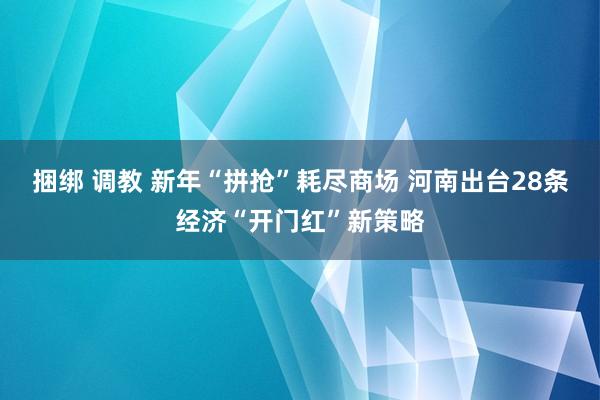 捆绑 调教 新年“拼抢”耗尽商场 河南出台28条经济“开门红”新策略