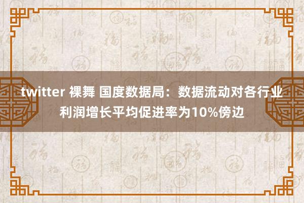 twitter 裸舞 国度数据局：数据流动对各行业利润增长平均促进率为10%傍边