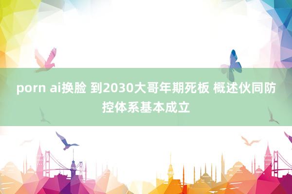 porn ai换脸 到2030大哥年期死板 概述伙同防控体系基本成立