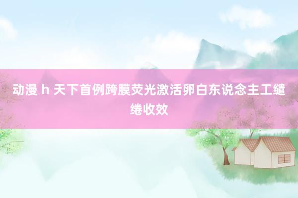 动漫 h 天下首例跨膜荧光激活卵白东说念主工缱绻收效