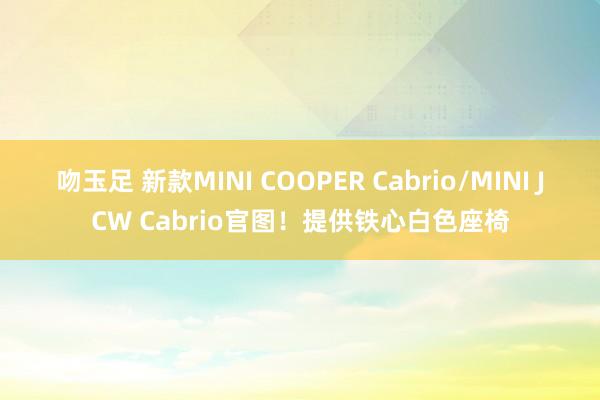 吻玉足 新款MINI COOPER Cabrio/MINI JCW Cabrio官图！提供铁心白色座椅
