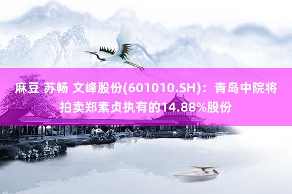 麻豆 苏畅 文峰股份(601010.SH)：青岛中院将拍卖郑素贞执有的14.88%股份