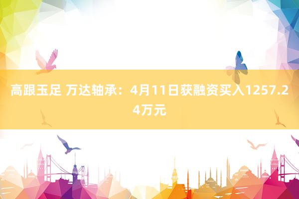高跟玉足 万达轴承：4月11日获融资买入1257.24万元